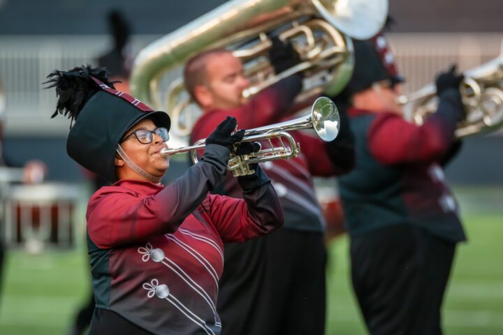 Closeup of trumpet